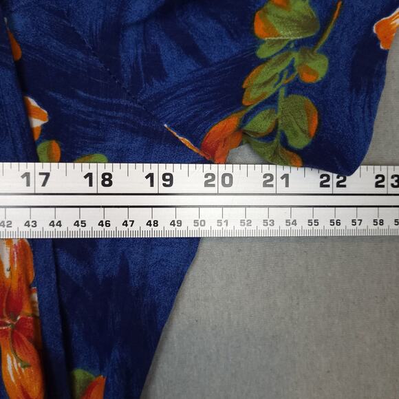 Vintage I.C.I Womens Floral Romper Medium Costal Hawaiian Boho Preppy Layered - Picture 10 of 12